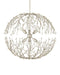 Currey and Company - 9000-1291 - Six Light Chandelier - Shinju - Natural/Contemporary Silver Leaf