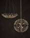 Currey and Company - 9000-1291 - Six Light Chandelier - Shinju - Natural/Contemporary Silver Leaf