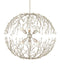 Currey and Company - 9000-1291 - Six Light Chandelier - Shinju - Natural/Contemporary Silver Leaf