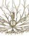 Currey and Company - 9000-1292 - Four Light Chandelier - Shinju - Natural/Contemporary Silver Leaf