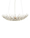 Currey and Company - 9000-1292 - Four Light Chandelier - Shinju - Natural/Contemporary Silver Leaf