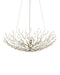 Currey and Company - 9000-1292 - Four Light Chandelier - Shinju - Natural/Contemporary Silver Leaf