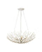 Currey and Company - 9000-1292 - Four Light Chandelier - Shinju - Natural/Contemporary Silver Leaf