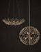 Currey and Company - 9000-1292 - Four Light Chandelier - Shinju - Natural/Contemporary Silver Leaf