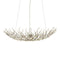 Currey and Company - 9000-1292 - Four Light Chandelier - Shinju - Natural/Contemporary Silver Leaf