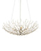 Currey and Company - 9000-1292 - Four Light Chandelier - Shinju - Natural/Contemporary Silver Leaf