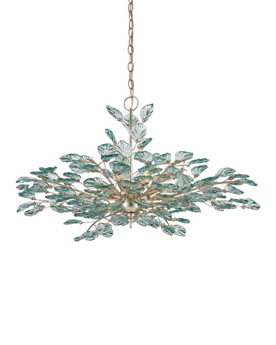 Currey and Company - 9000-1293 - Eight Light Chandelier - Baobab - Clear/Contemporary Silver Leaf/Contemporary Silver