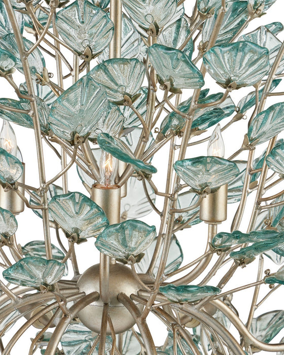 Currey and Company - 9000-1294 - 12 Light Chandelier - Baobab - Clear/Contemporary Silver Leaf/Contemporary Silver