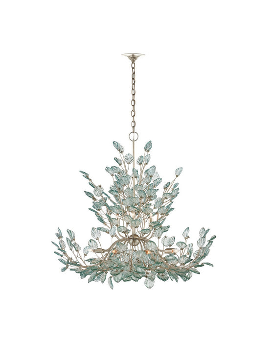 Currey and Company - 9000-1294 - 12 Light Chandelier - Baobab - Clear/Contemporary Silver Leaf/Contemporary Silver