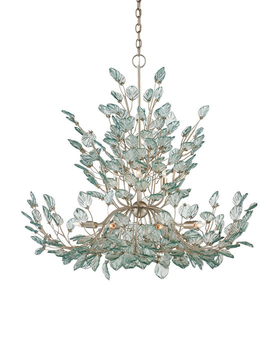 Currey and Company - 9000-1294 - 12 Light Chandelier - Baobab - Clear/Contemporary Silver Leaf/Contemporary Silver