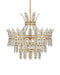 Currey and Company - 9000-1295 - Four Light Chandelier - Bradshaw - Frosted/Clear/Brass