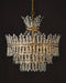 Currey and Company - 9000-1295 - Four Light Chandelier - Bradshaw - Frosted/Clear/Brass
