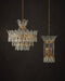 Currey and Company - 9000-1295 - Four Light Chandelier - Bradshaw - Frosted/Clear/Brass