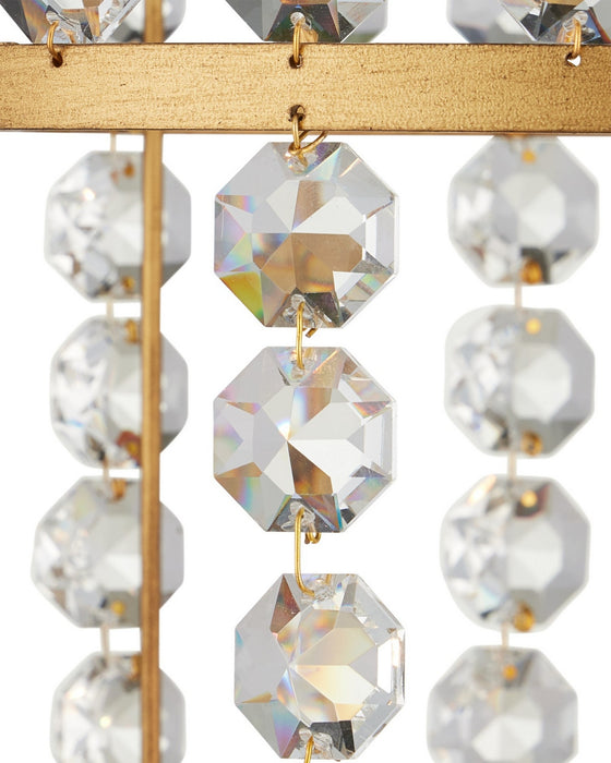 Currey and Company - 9000-1296 - Four Light Lantern - Bradshaw - Frosted/Clear/Brass