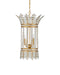 Currey and Company - 9000-1296 - Four Light Lantern - Bradshaw - Frosted/Clear/Brass