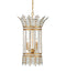 Currey and Company - 9000-1296 - Four Light Lantern - Bradshaw - Frosted/Clear/Brass