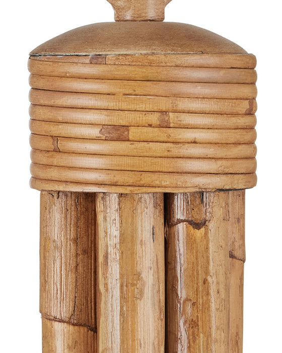 Currey and Company - 9000-1297 - Six Light Chandelier - Samsara - Natural/Saddle Tan