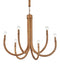 Currey and Company - 9000-1297 - Six Light Chandelier - Samsara - Natural/Saddle Tan