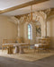 Currey and Company - 9000-1297 - Six Light Chandelier - Samsara - Natural/Saddle Tan