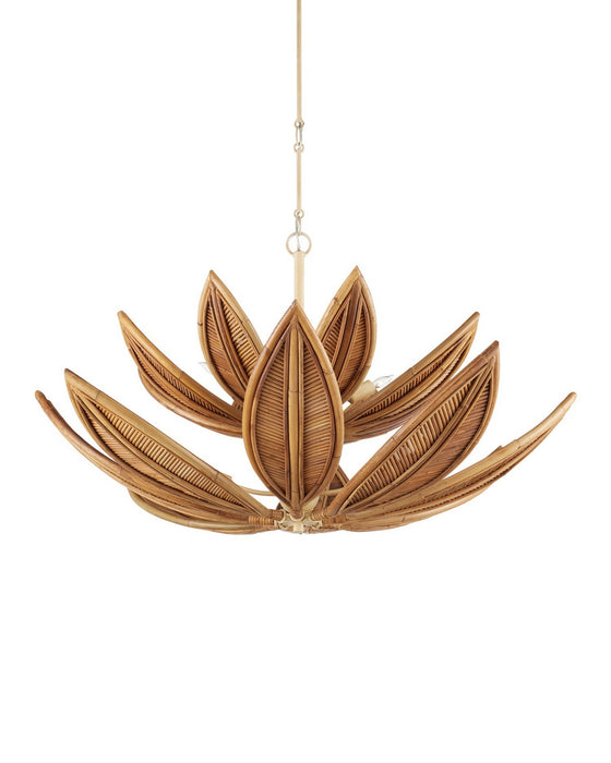 Currey and Company - 9000-1298 - Eight Light Chandelier - Cubana - Natural/Coco Cream