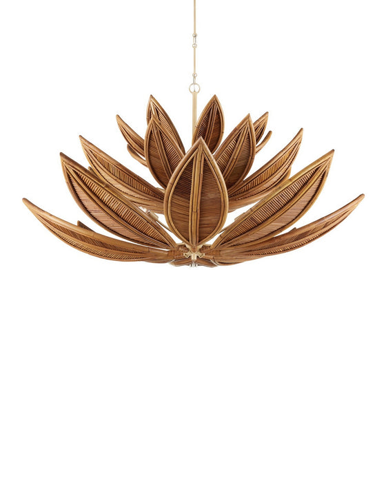 Currey and Company - 9000-1299 - 12 Light Chandelier - Cubana - Natural/Coco Cream