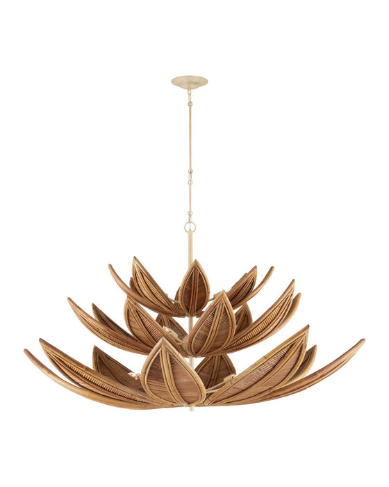 Currey and Company - 9000-1299 - 12 Light Chandelier - Cubana - Natural/Coco Cream