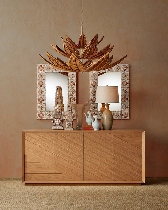 Currey and Company - 9000-1299 - 12 Light Chandelier - Cubana - Natural/Coco Cream