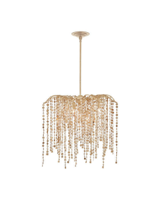 Currey and Company - 9000-1301 - Seven Light Chandelier - Kealia - Natural/Coco Cream