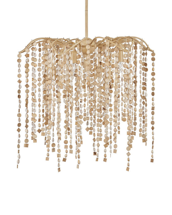 Currey and Company - 9000-1301 - Seven Light Chandelier - Kealia - Natural/Coco Cream