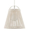 Currey and Company - 9000-1302 - One Light Pendant - Parnell - White/Frosted White/Gesso White