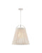 Currey and Company - 9000-1302 - One Light Pendant - Parnell - White/Frosted White/Gesso White
