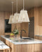 Currey and Company - 9000-1302 - One Light Pendant - Parnell - White/Frosted White/Gesso White