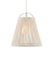 Currey and Company - 9000-1302 - One Light Pendant - Parnell - White/Frosted White/Gesso White