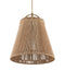 Currey and Company - 9000-1303 - One Light Pendant - Parnell - Natural/Frosted White/Beige