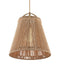 Currey and Company - 9000-1303 - One Light Pendant - Parnell - Natural/Frosted White/Beige