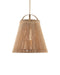 Currey and Company - 9000-1303 - One Light Pendant - Parnell - Natural/Frosted White/Beige