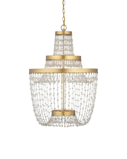 Mademoiselle LED Chandelier Clear/Contemporary Gold Leaf/Contemporary Gold