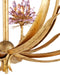 Currey and Company - 9000-1306 - Eight Light Chandelier - Marilee - Pink/Dutch Gold Leaf