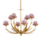 Currey and Company - 9000-1306 - Eight Light Chandelier - Marilee - Pink/Dutch Gold Leaf