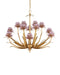 Currey and Company - 9000-1307 - 12 Light Chandelier - Marilee - Pink/Dutch Gold Leaf
