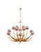 Currey and Company - 9000-1307 - 12 Light Chandelier - Marilee - Pink/Dutch Gold Leaf