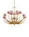 Currey and Company - 9000-1307 - 12 Light Chandelier - Marilee - Pink/Dutch Gold Leaf