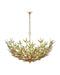 Currey and Company - 9000-1308 - Eight Light Chandelier - Babylon - Green/Contemporary Gold Leaf/Contemporary Gold