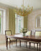 Currey and Company - 9000-1308 - Eight Light Chandelier - Babylon - Green/Contemporary Gold Leaf/Contemporary Gold