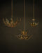 Currey and Company - 9000-1309 - Six Light Pendant - Babylon - Green/Contemporary Gold Leaf/Contemporary Gold