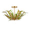 Currey and Company - 9000-1309 - Six Light Pendant - Babylon - Green/Contemporary Gold Leaf/Contemporary Gold