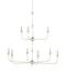 Currey and Company - 9000-1313 - Nine Light Chandelier - Nottaway - Champagne