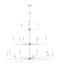 Currey and Company - 9000-1314 - 18 Light Chandelier - Nottaway - Champagne