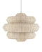 Currey and Company - 9000-1315 - 18 Light Chandelier - Antibes - Bleached Natural/Snow White