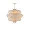 Currey and Company - 9000-1316 - Three Light Chandelier - Antibes - Bleached Natural/Snow White